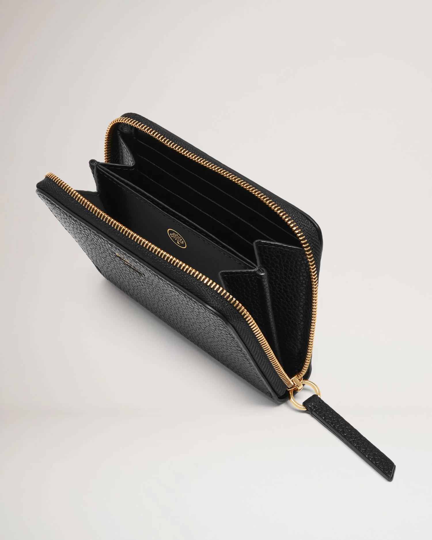 Small Zip Around Purse Black 4 Small Zip Around Purse Black - Image 2