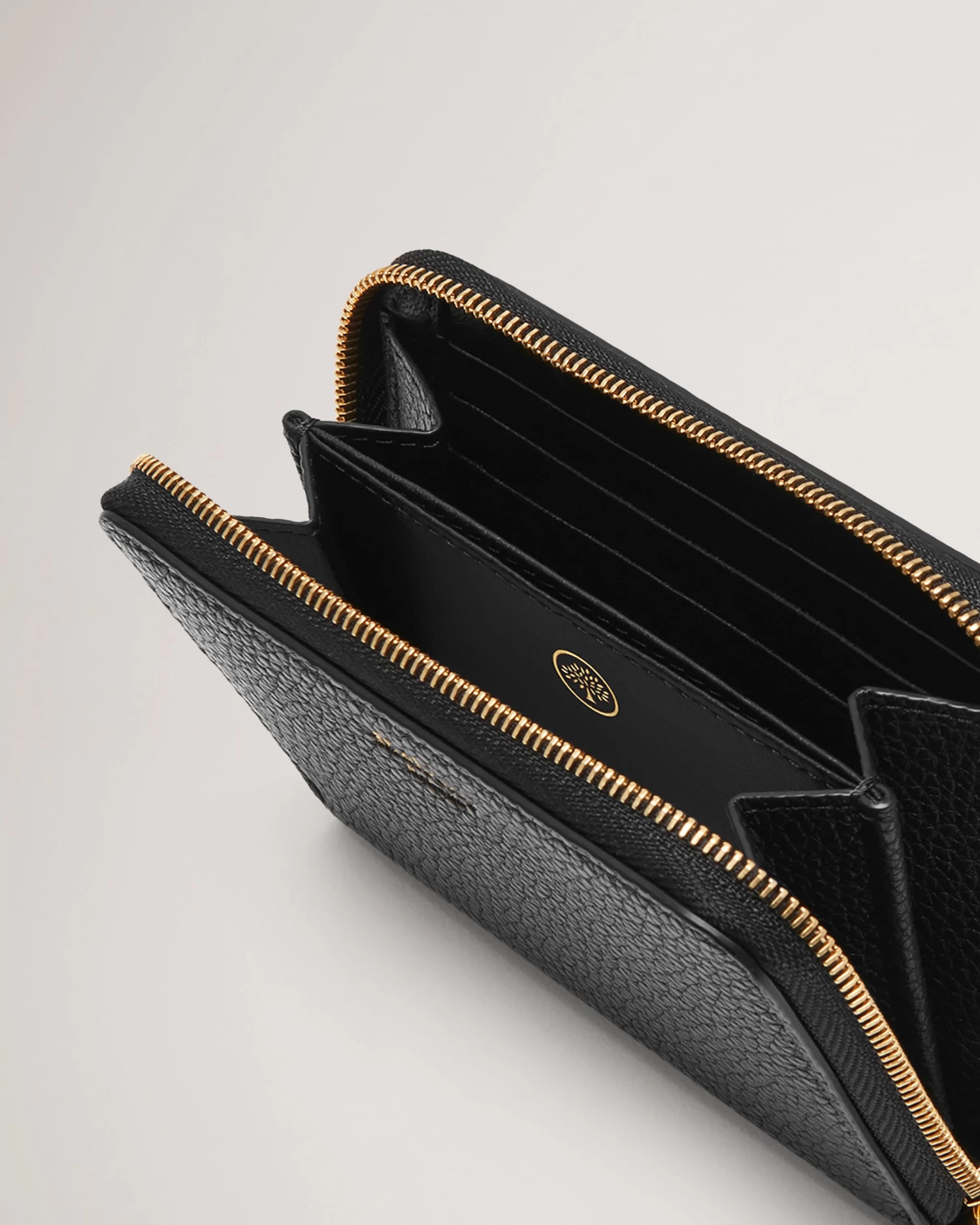 Small Zip Around Purse Black 5 Small Zip Around Purse Black - Image 3