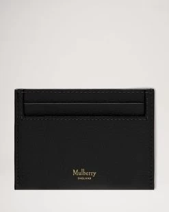 Credit Card Slip Black Leather