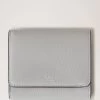 Small Continental French Purse Pale Grey