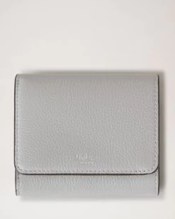 Small Continental French Purse Pale Grey