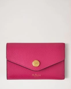 Folded Multi-Card Wallet Mulberry Pink