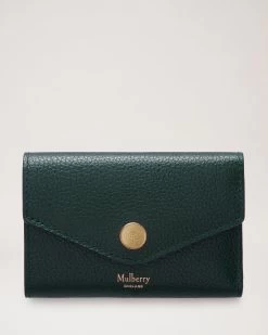 Folded Multi-Card Wallet Mulberry Green