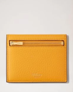 Zipped Credit Card Slip Double Yellow