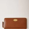 Mulberry Plaque 8 Credit Card Zip Purse Oak
