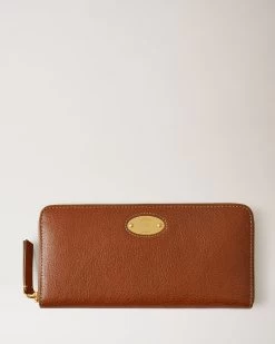 Mulberry Plaque 8 Credit Card Zip Purse Oak