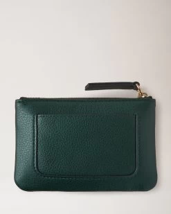 Mulberry Plaque Small Zip Coin Pouch Mulberry Green -Fashion Bag Store G RL7067 205Q633 3