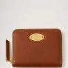 Mulberry Plaque Small Zip Around Purse Oak 1 Mulberry Plaque Small Zip Around Purse Oak -Fashion Bag Store G RL7083 275G110