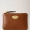 Mulberry Plaque Small Zip Coin Pouch Oak -Fashion Bag Store G RL7084 275G110