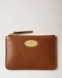 Mulberry Plaque Small Zip Coin Pouch Oak