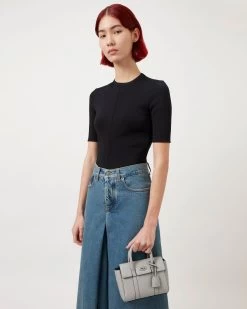 Mini Bayswater Pale Grey 14 Mini Bayswater Pale Grey -Fashion Bag Store G RL7176 736C919 6