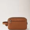Double Zip Wash Case Chestnut