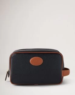 Heritage Wash Case Black & Cognac