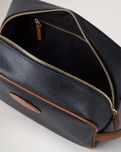 Heritage Wash Case Black & Cognac -Fashion Bag Store G RL7430 127A340 3