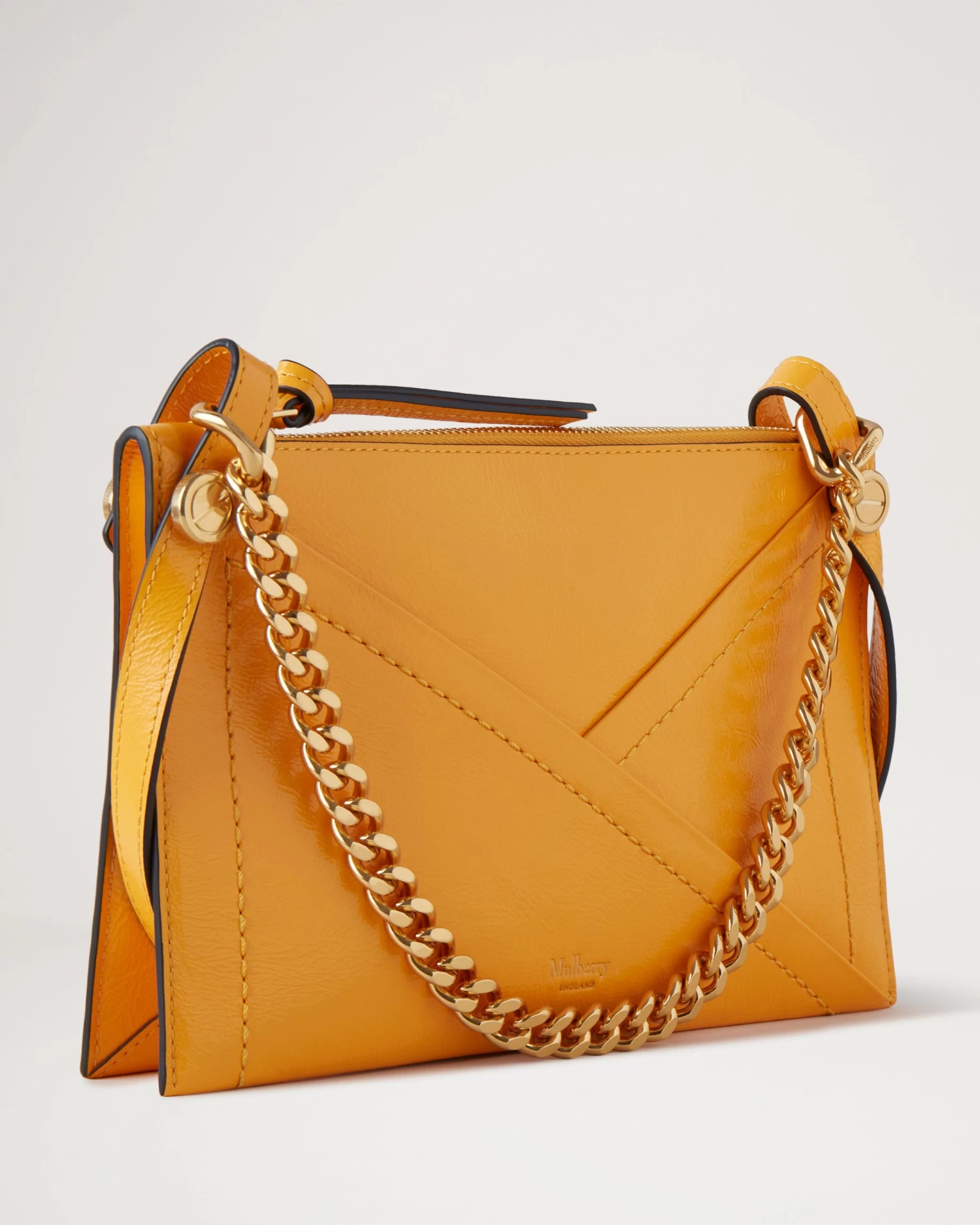 M Zipped Pouch Double Yellow 5 M Zipped Pouch Double Yellow - Image 3