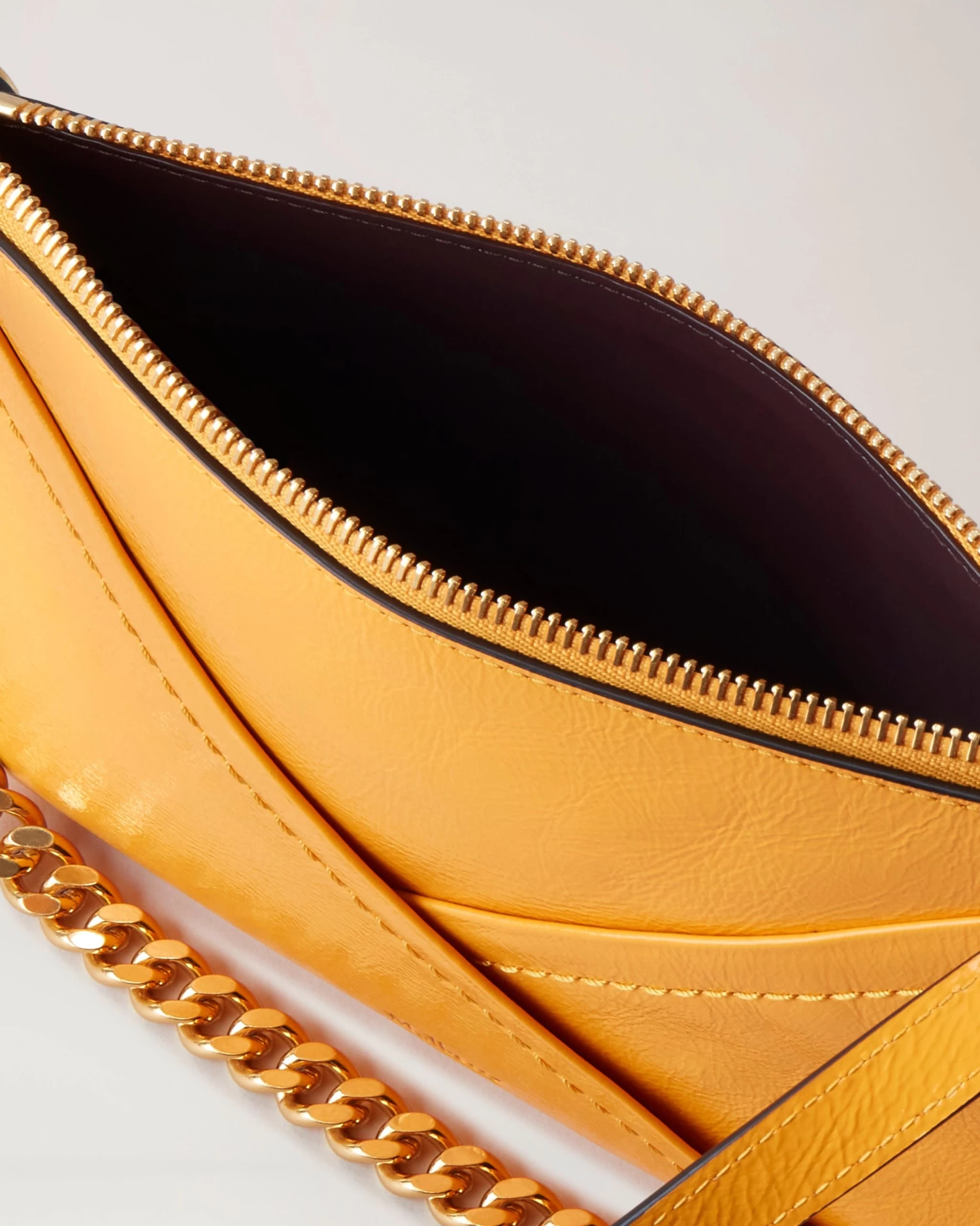 M Zipped Pouch Double Yellow 6 M Zipped Pouch Double Yellow - Image 4