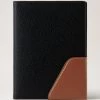 Heritage Travel Wallet Black & Cognac