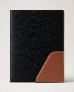 Heritage Travel Wallet Black & Cognac
