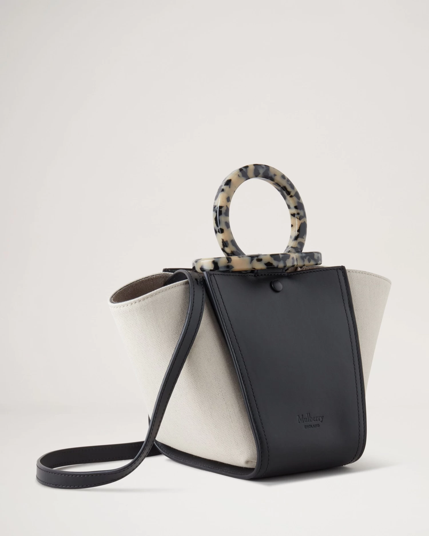 Mini Rider's Top Handle Bag Black-Ecru 5 Mini Rider's Top Handle Bag Black-Ecru - Image 3