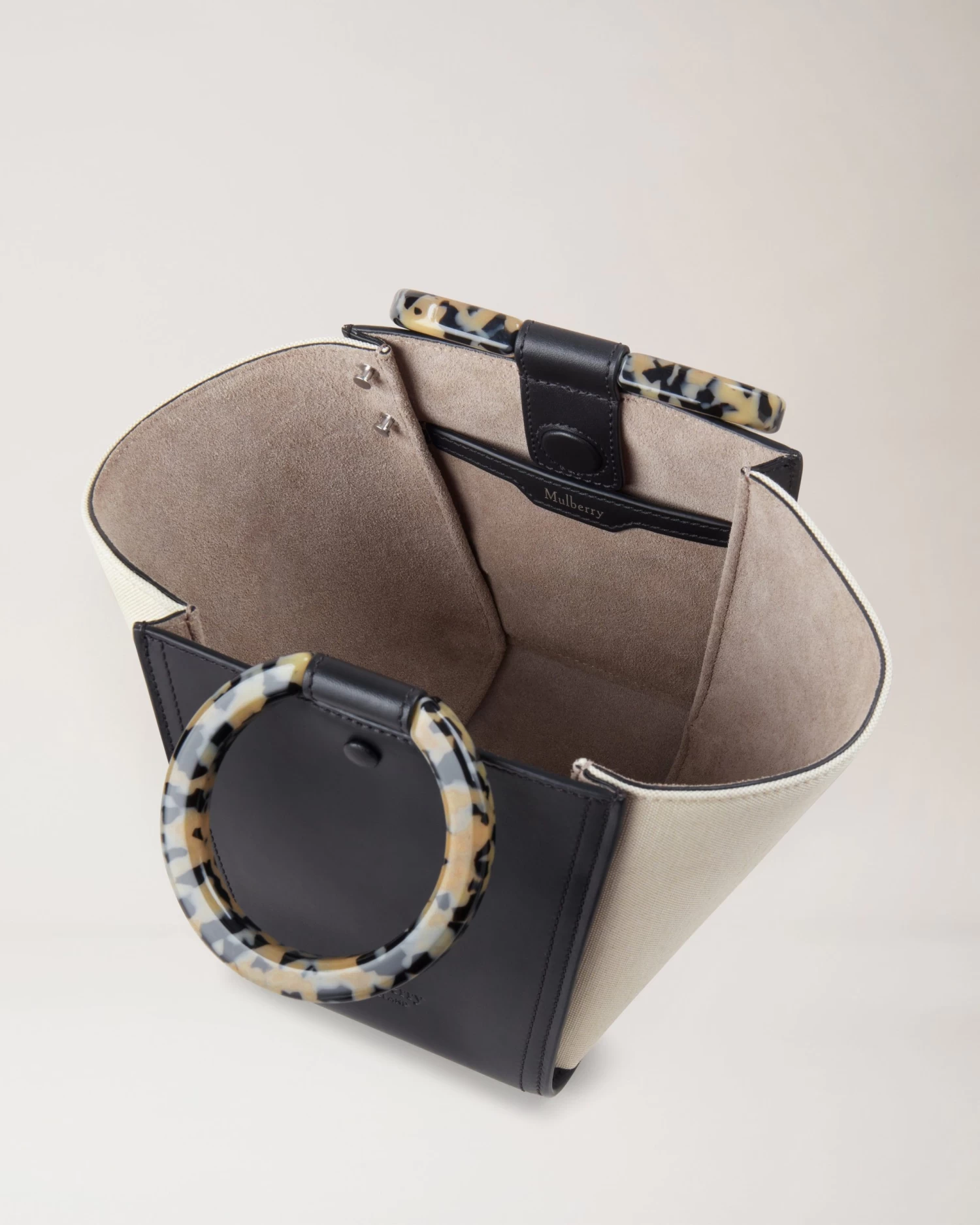 Mini Rider's Top Handle Bag Black-Ecru 6 Mini Rider's Top Handle Bag Black-Ecru - Image 4