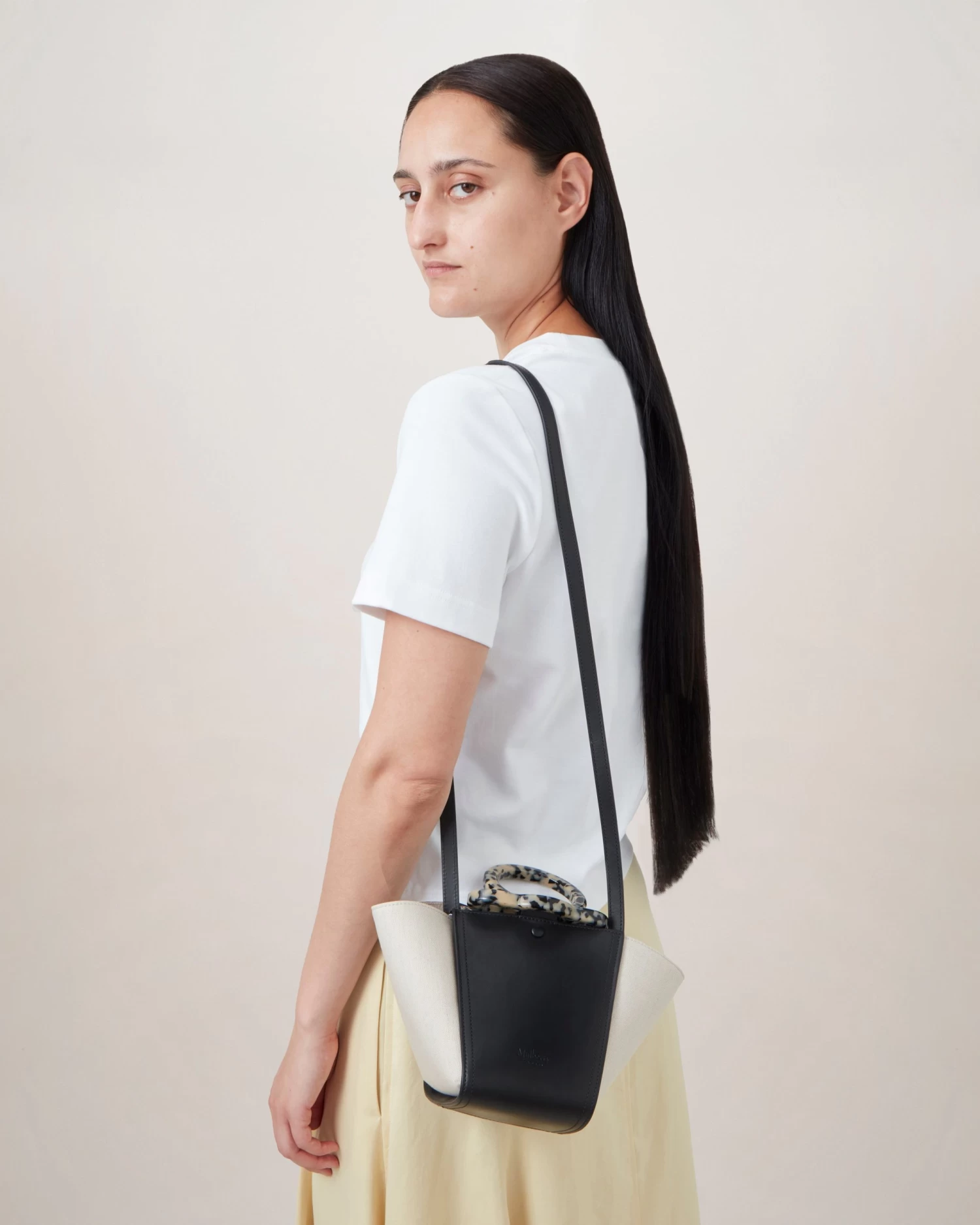 Mini Rider's Top Handle Bag Black-Ecru 8 Mini Rider's Top Handle Bag Black-Ecru - Image 6