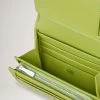 Small Continental French Purse Acid Green