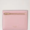 Zipped Credit Card Slip Powder Rose -Fashion Bag Store G RL7840 587J999