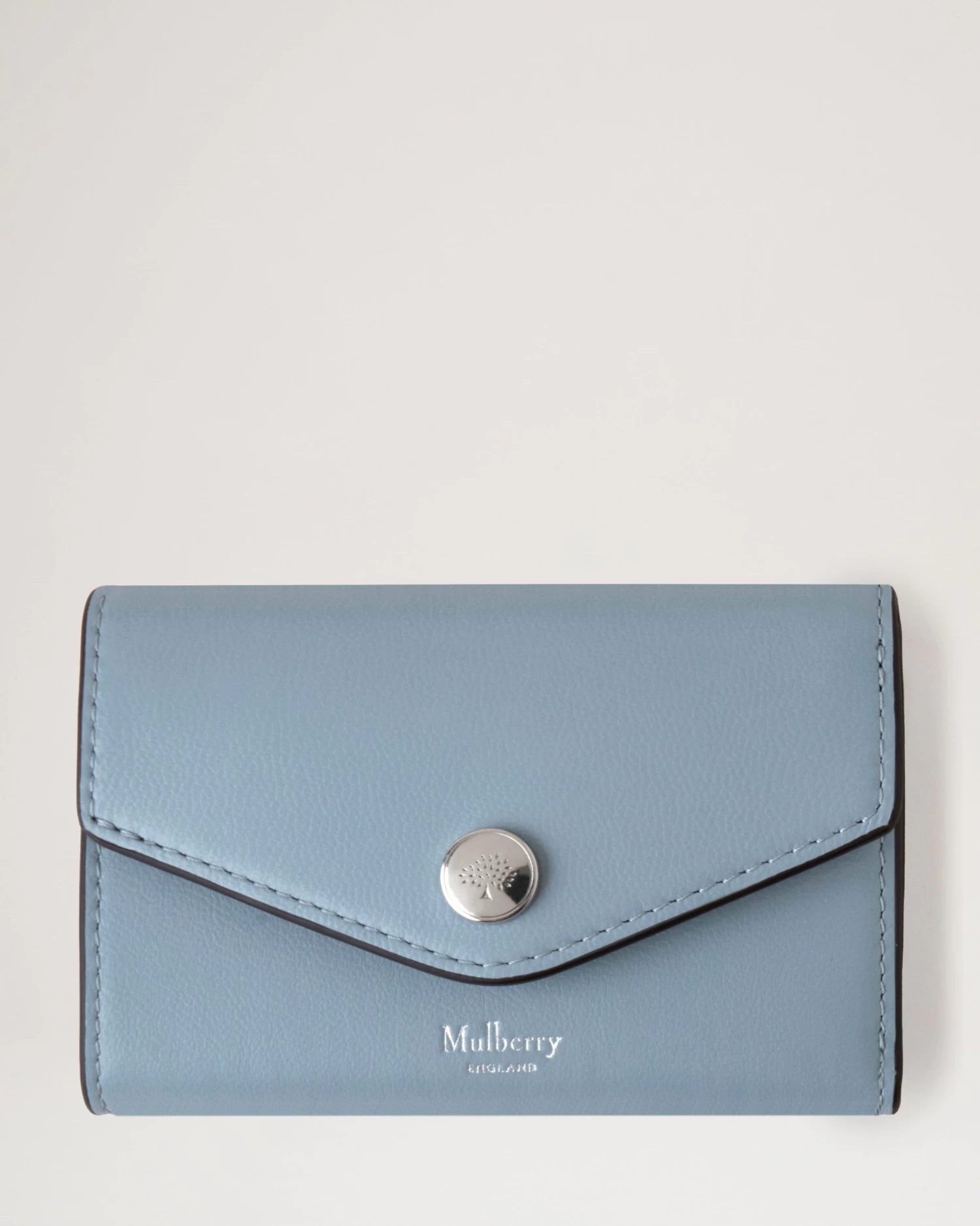 Folded Multi-Card Wallet Poplin Blue 3 Folded Multi-Card Wallet Poplin Blue