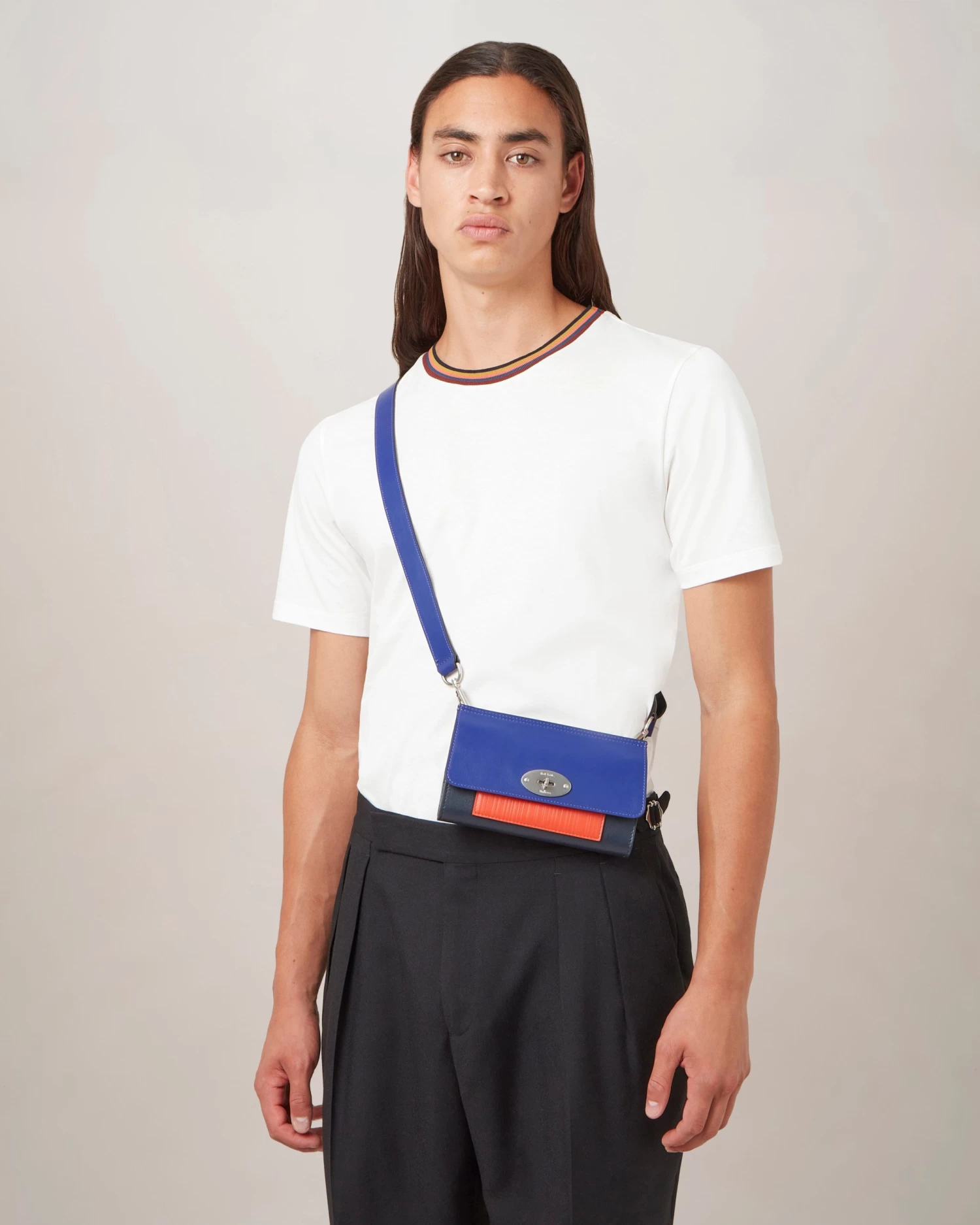 Mulberry X Paul Smith Antony Clip Bag Multi Colour 7 Mulberry X Paul Smith Antony Clip Bag Multi Colour - Image 5