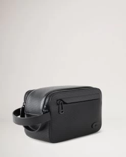 Double Zip Wash Case Brushed Black -Fashion Bag Store G RL7869 588A100 3