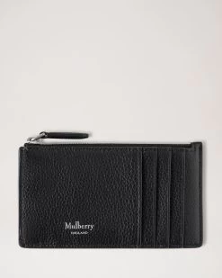 Continental Zipped Long Card Holder Black