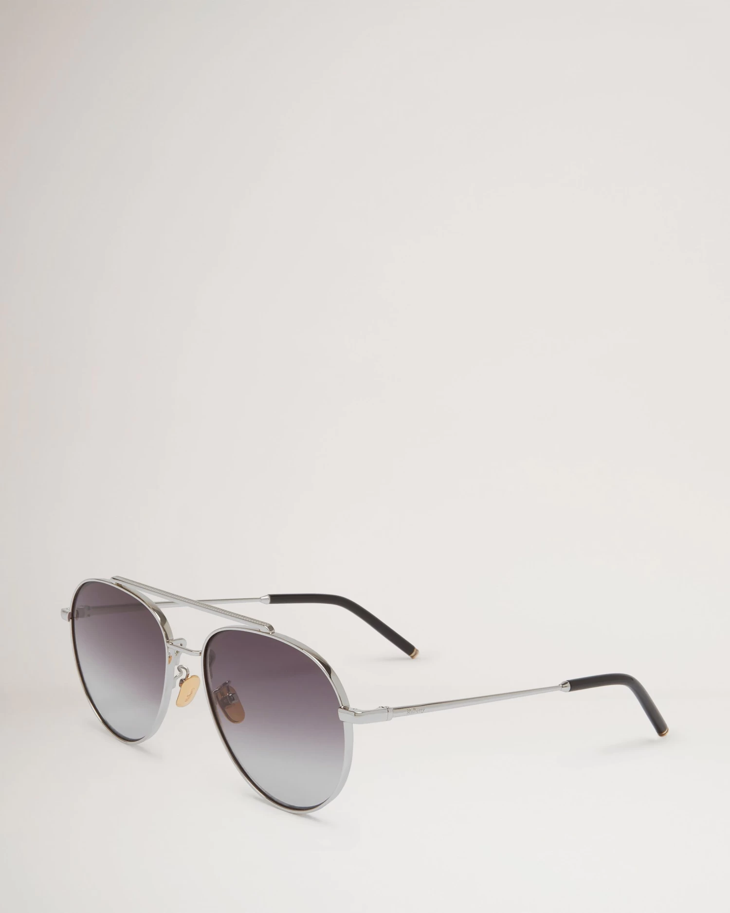 Tony Pilot Sunglasses Silver & Charcoal Grey 4 Tony Pilot Sunglasses Silver & Charcoal Grey - Image 2