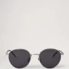 Stevie Sunglasses Silver & Black