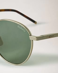 Stevie Sunglasses Soft Gold & Green -Fashion Bag Store G RS5440 000P674 3