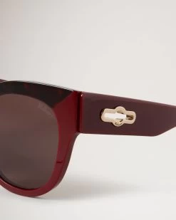 Mila Sunglasses Tortoiseshell & Crimson 7 Mila Sunglasses Tortoiseshell & Crimson -Fashion Bag Store G RS5453 000F915 3