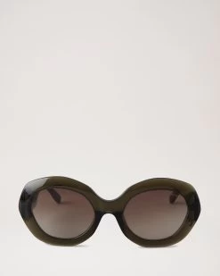 Ellie Sunglasses Olive Green & Havana