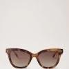 Annie Sunglasses Blonde Horn