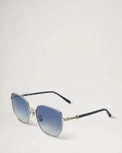 Rosie Sunglasses Silver & Sapphire -Fashion Bag Store G RS5464 000D680 3