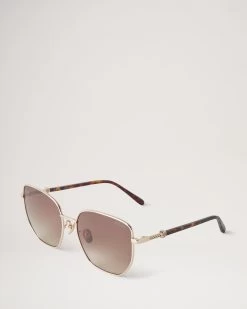 Rosie Sunglasses Gold & Brown 8 Rosie Sunglasses Gold & Brown -Fashion Bag Store G RS5464 000P654 3