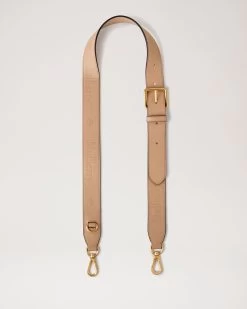 Debossed Logo Leather Strap Maple