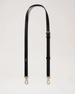 Thin Leather Strap Black