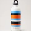 Stripe Water Bottle Mandarin Orange & Cornflower Blue 2 Stripe Water Bottle Mandarin Orange & Cornflower Blue -Fashion Bag Store G TB0005 000Z126