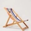 Striped Deck Chair Mandarin Orange & Cornflower Blue -Fashion Bag Store G TH0001 000Z126