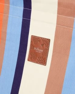 Striped Deck Chair Mandarin Orange & Cornflower Blue -Fashion Bag Store G TH0001 000Z126 4