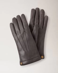 Soft Nappa Gloves Charcoal