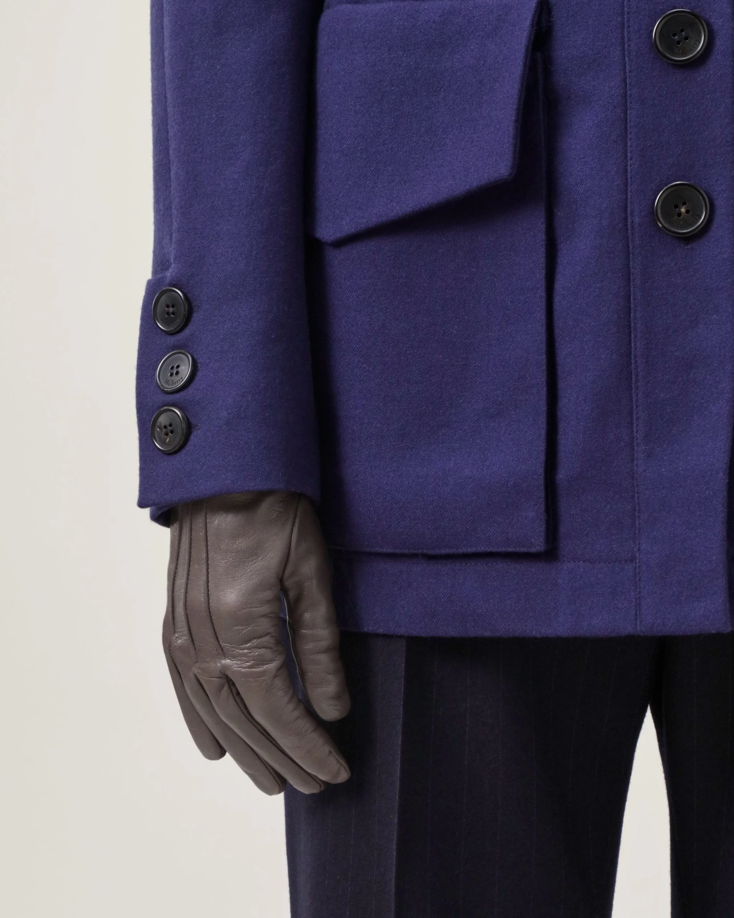 Soft Nappa Gloves Charcoal 5 Soft Nappa Gloves Charcoal - Image 3