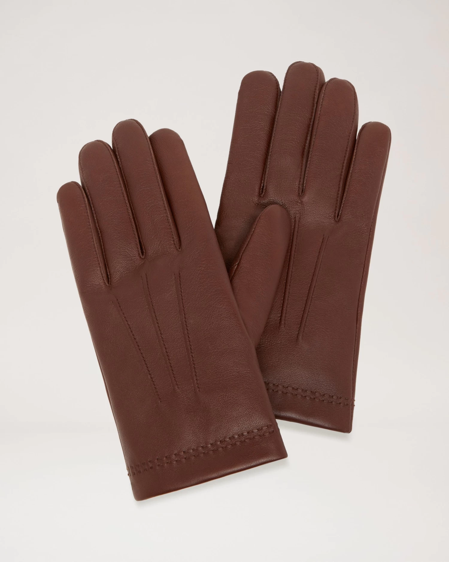 Men's Soft Nappa Gloves Brown 3 Men's Soft Nappa Gloves Brown