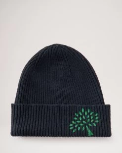 Mulberry Tree Knitted Beanie Black