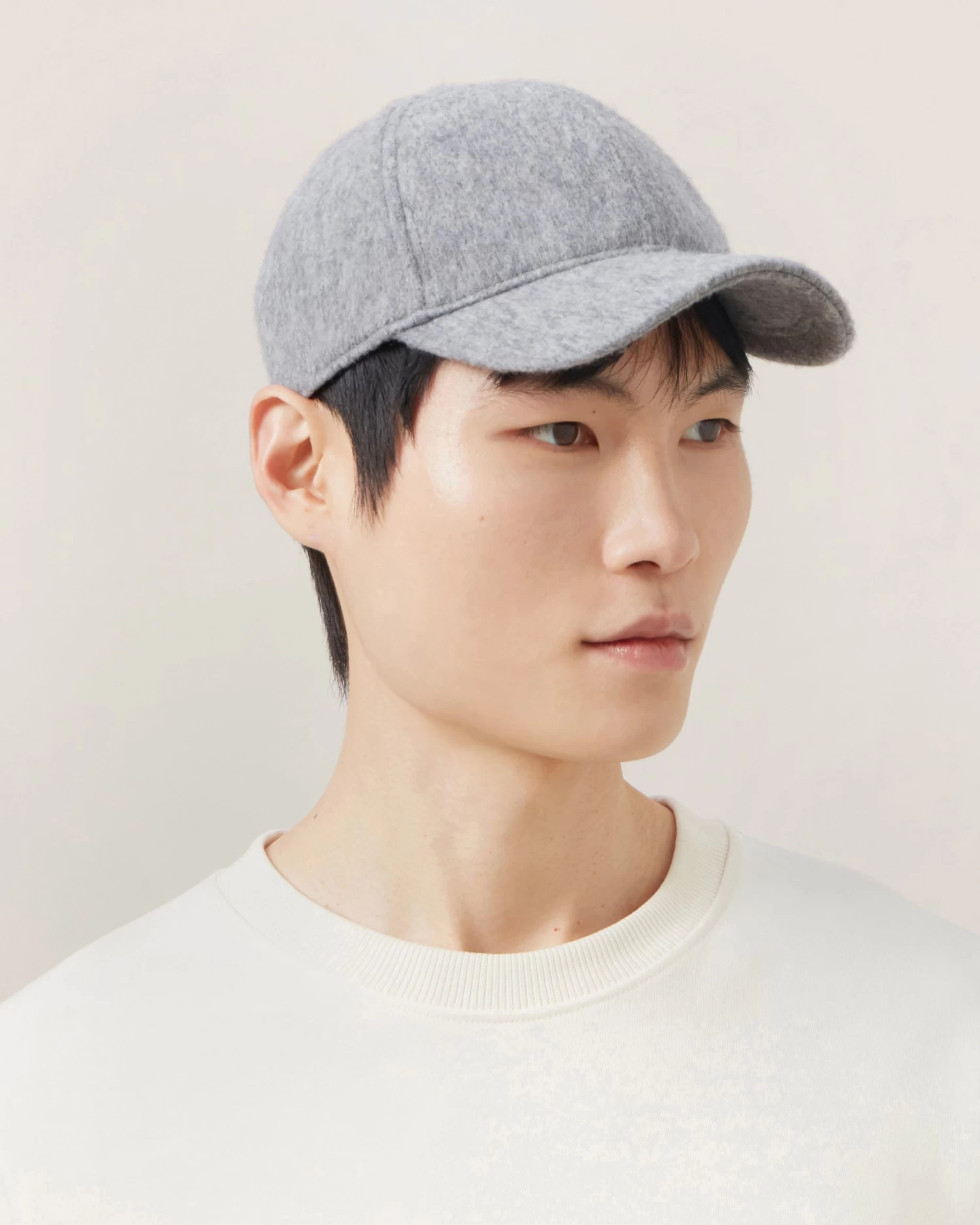 Wool Baseball Cap Charcoal & Black 7 Wool Baseball Cap Charcoal & Black - Image 5