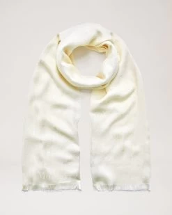 Mulberry Tree Rectangular Scarf Cream